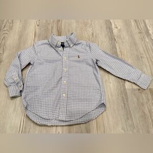 RALPH LAUREN Boys Button Up Shirt -Preloved
Toddler size 5. Plaid. 100% Cotton
